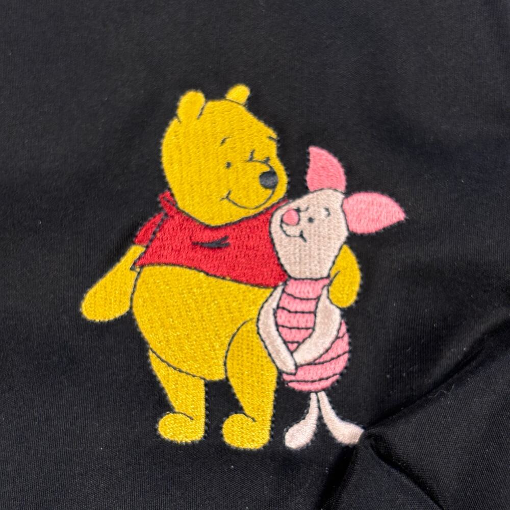 Disney Winnie the Pooh Nylon Backpack Black Medium Utility - Picture 3 of 11